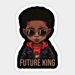 Future King, African American Child Sticker